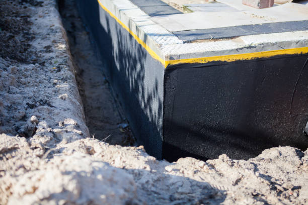 Residential Exterior Waterproofing installation at a Salem, OH home by SJ Waterproofing Pros